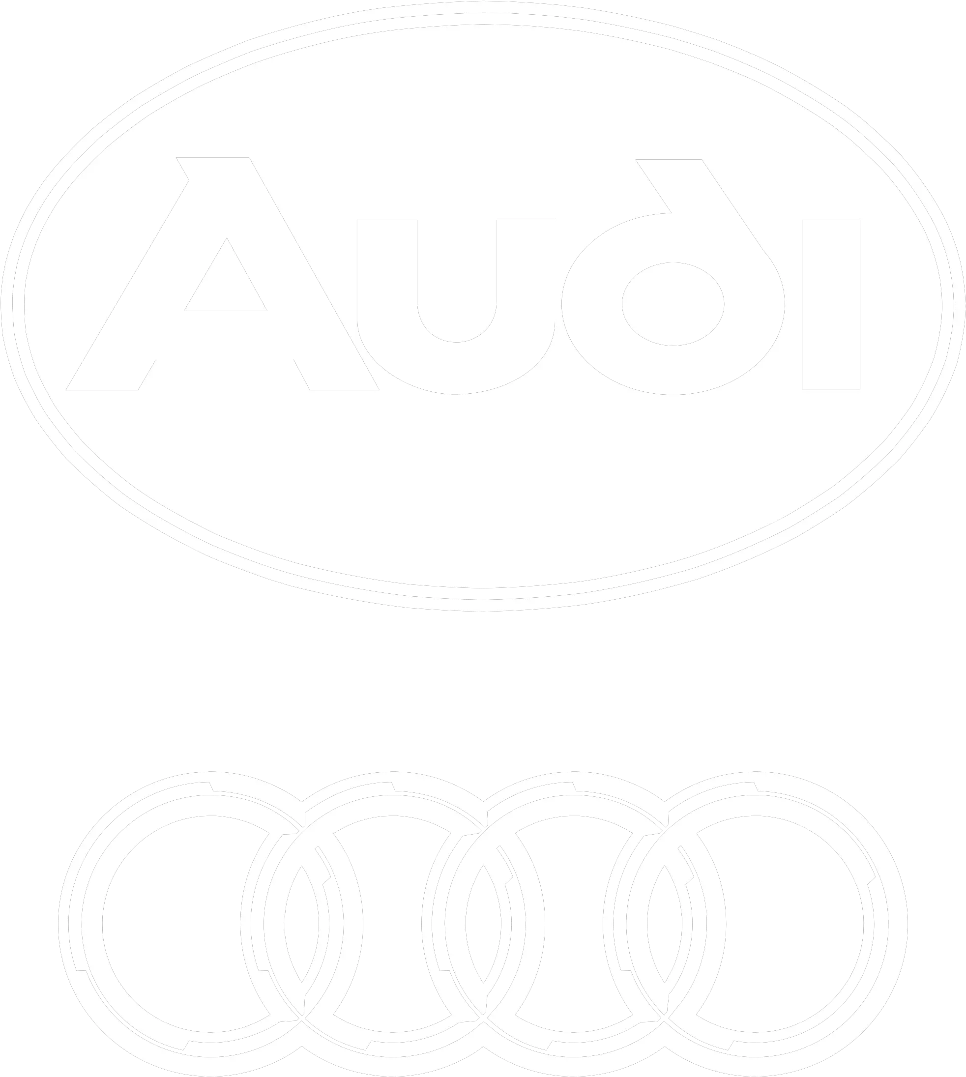 Download Hd Audi Logo Black And White Audi Sport Decal Png Audi Logo Transparent