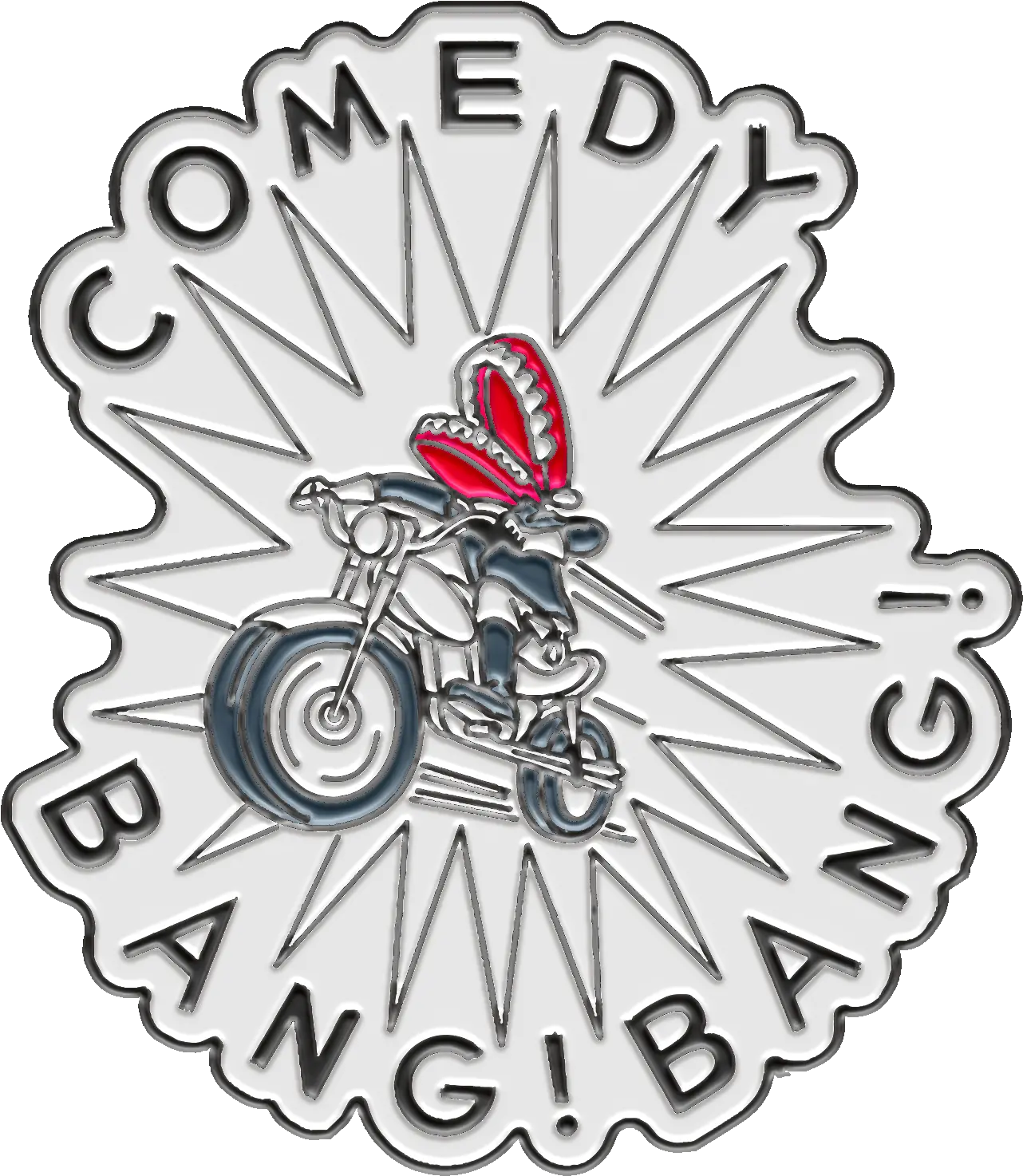 Comedy Bang Enamel Pin Motorcycling Png Bang Png