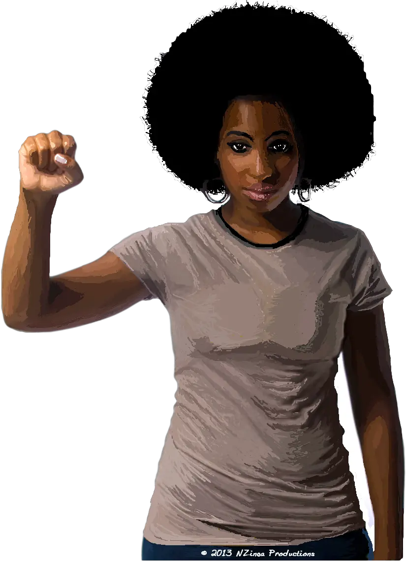 Black Woman With Afro Clipart Black Power Fist Woman Png Afro Transparent