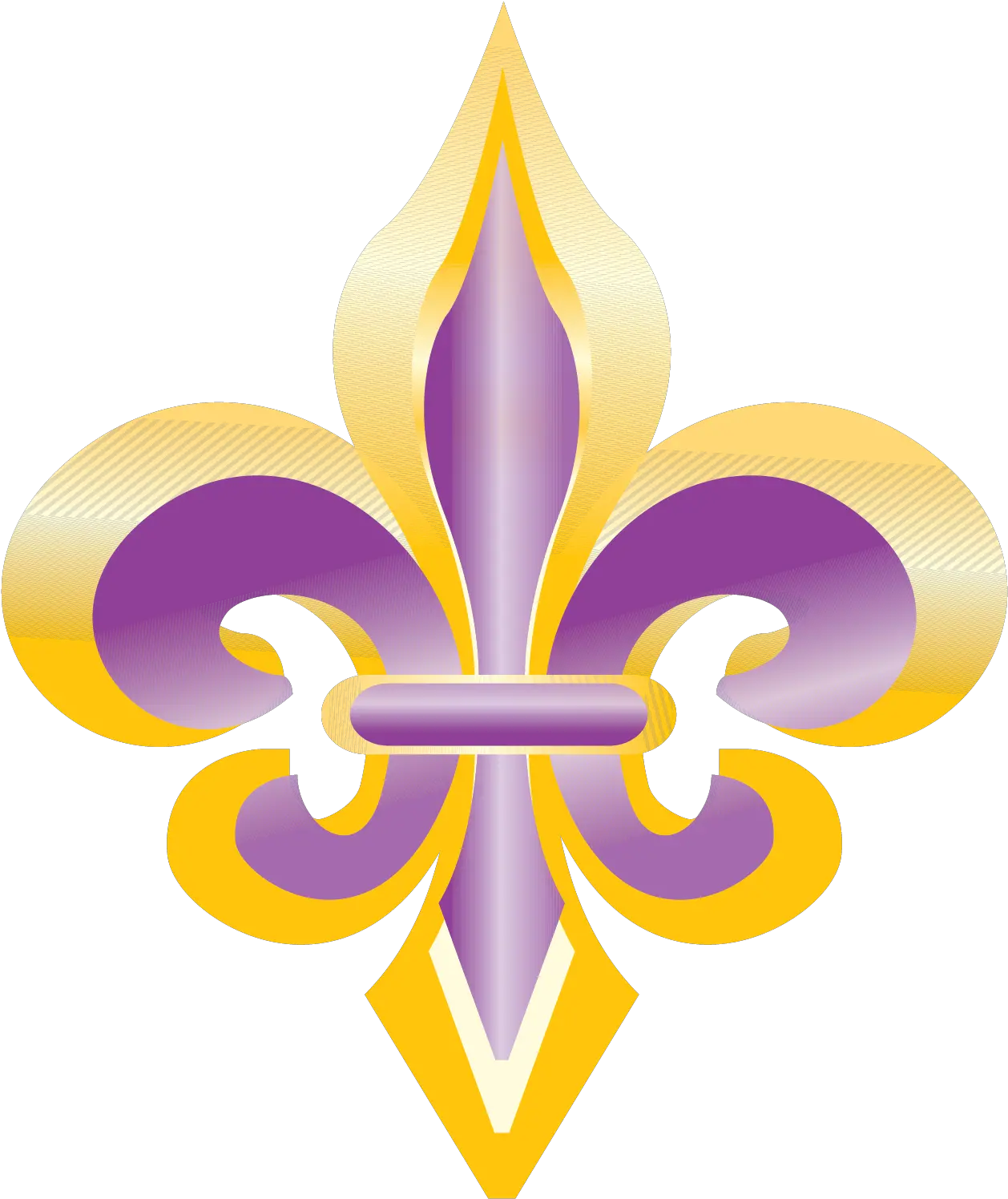 Purple And Gold Fleur De Lis Clip Art Png