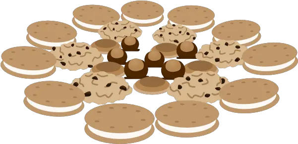 Cookies Clipart Treats Cute Borders Plate Of Christmas Cookies Transparent Png Plate Of Cookies Png