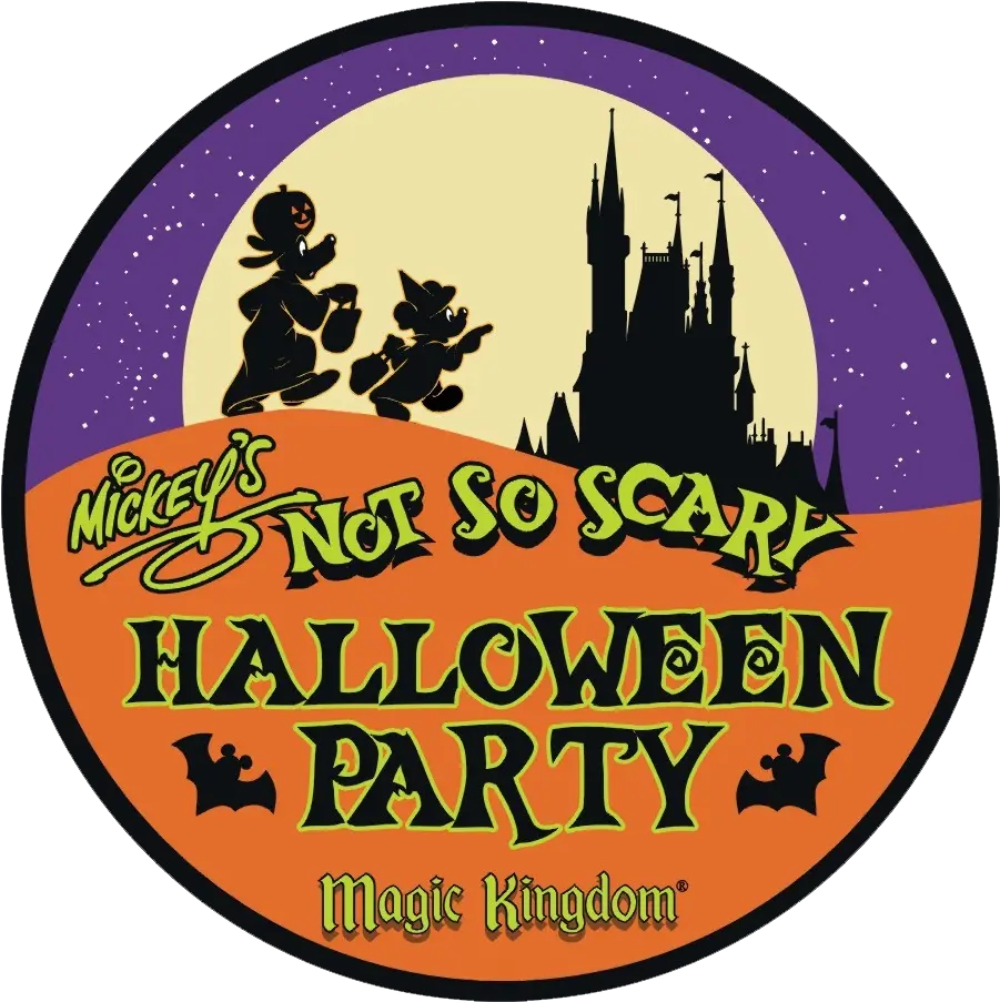 So Scary Halloween Logo Clipart Walt Disney World Not So Scary Halloween Party Magic Kingdom Png Halloween Logo Png png