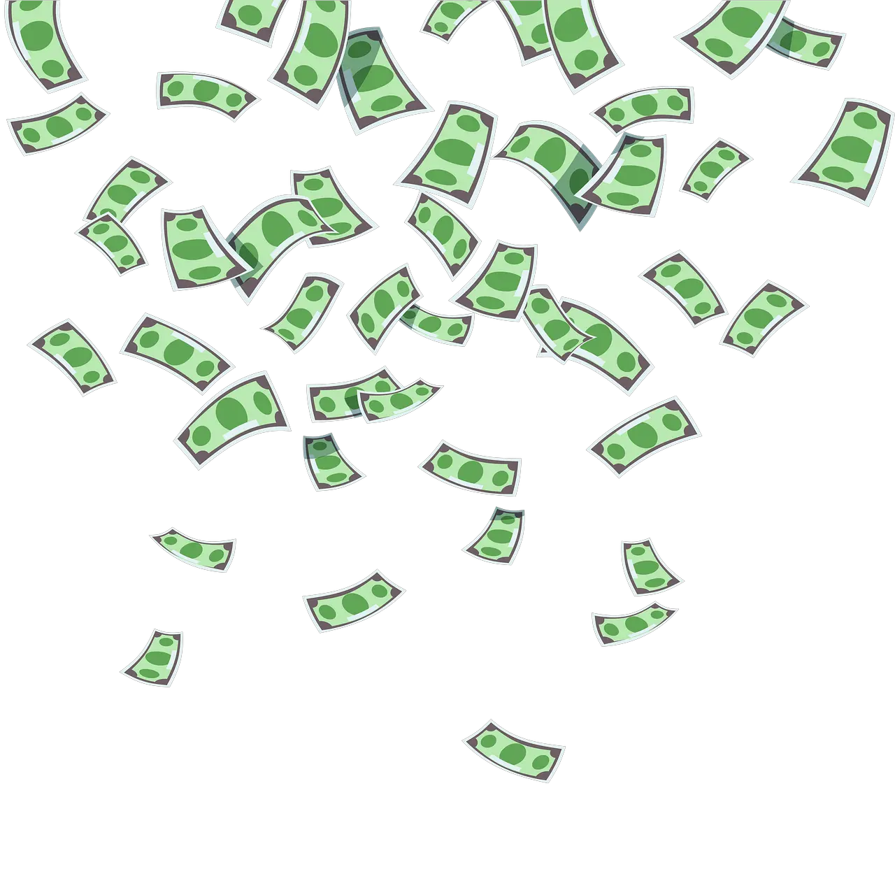 Money Falling Png Gif