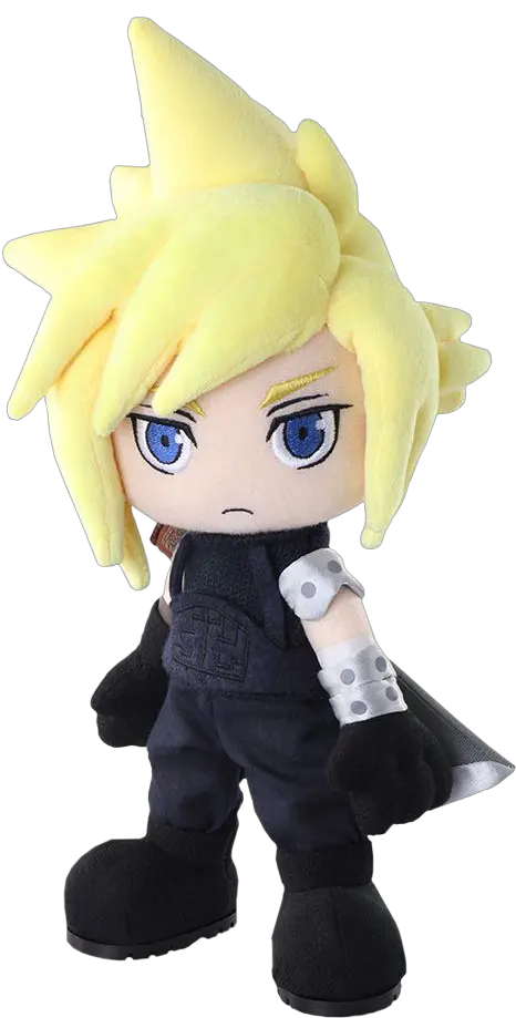 Final Fantasy Vii Cloud Strife 12u201d Action Doll Plush By Cloud Strife Plush Png Cloud Strife Png png