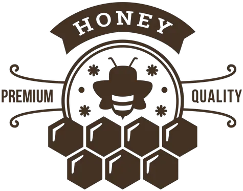 Honey Premium Quality Honeycomb Badge Transparent Png Graphic Design Honeycomb Png