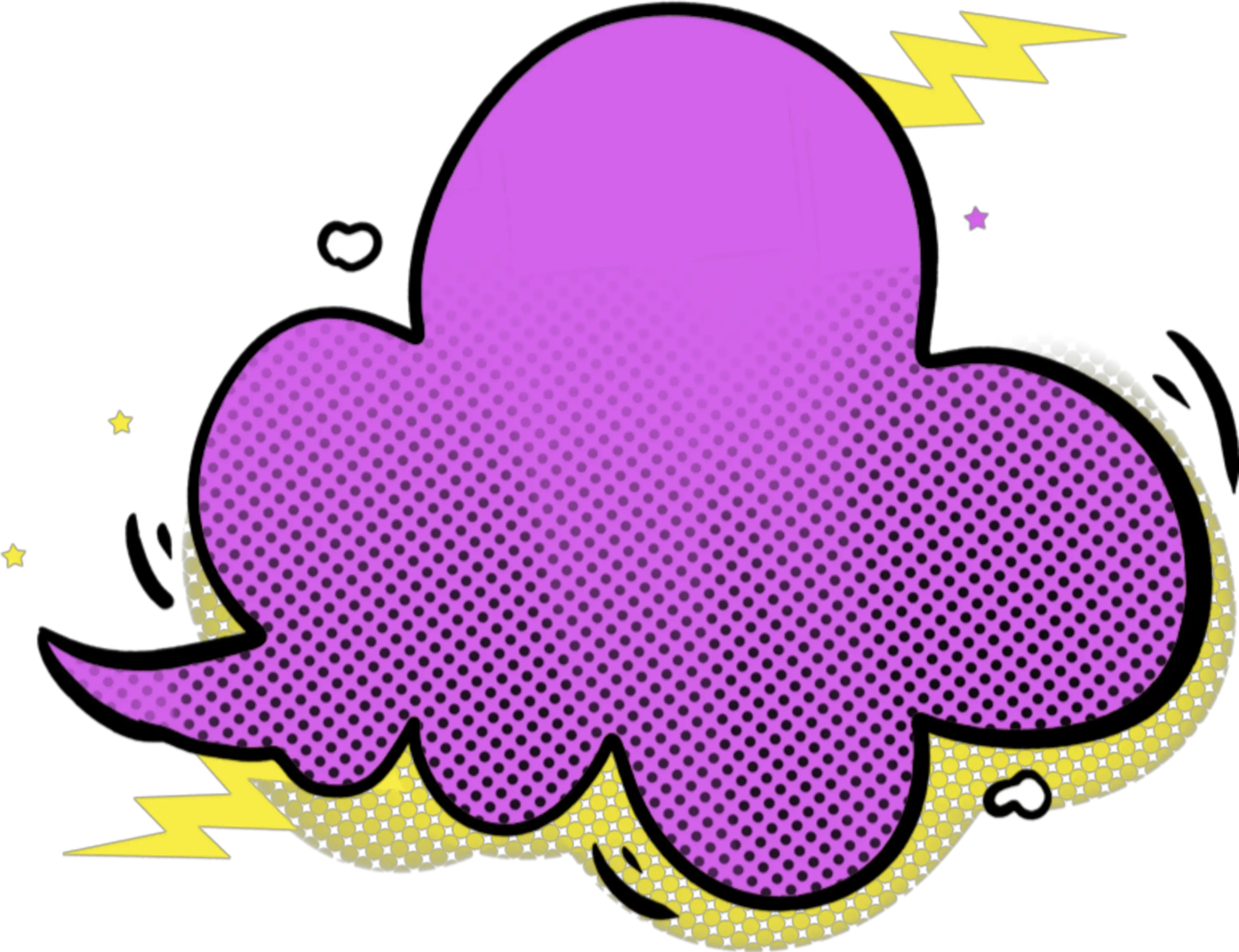 Ftestickers Callout Speechbubble Sticker By Pennyann Dot Png Speech Bubble Generator Png