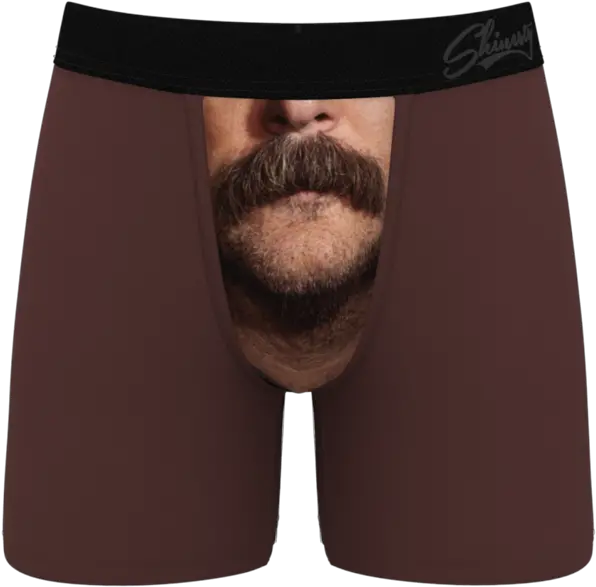 Mustache Rides Print Ball Hammock Boxers Underpants Png Moustache Transparent