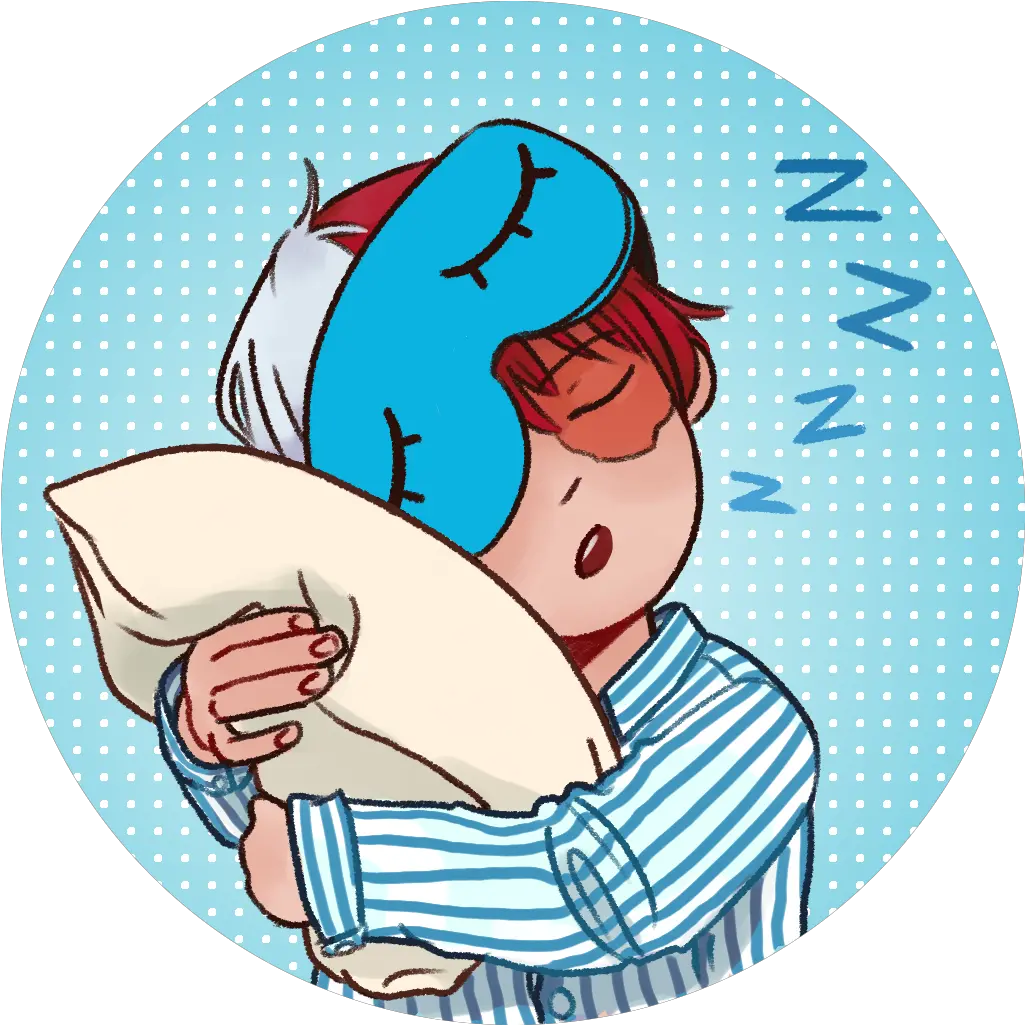 Sleepy Todoroki Pin Badge Bootlegwhaleu0027s Shop Cartoon Png Todoroki Png