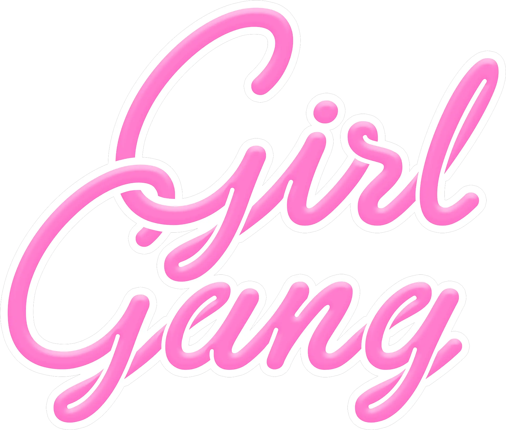 Girl Gang Png Image Calligraphy Gang Png