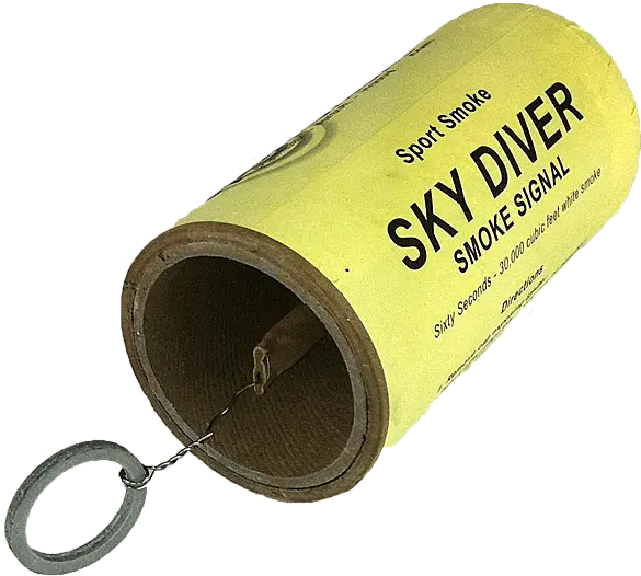 Sky Diver Smoke Grenade Label Png Smoke Trail Png
