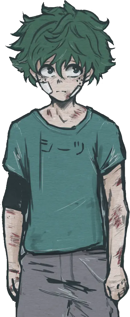 Izuku Deku Midoriya Deku Sad Fanart Png Deku Transparent