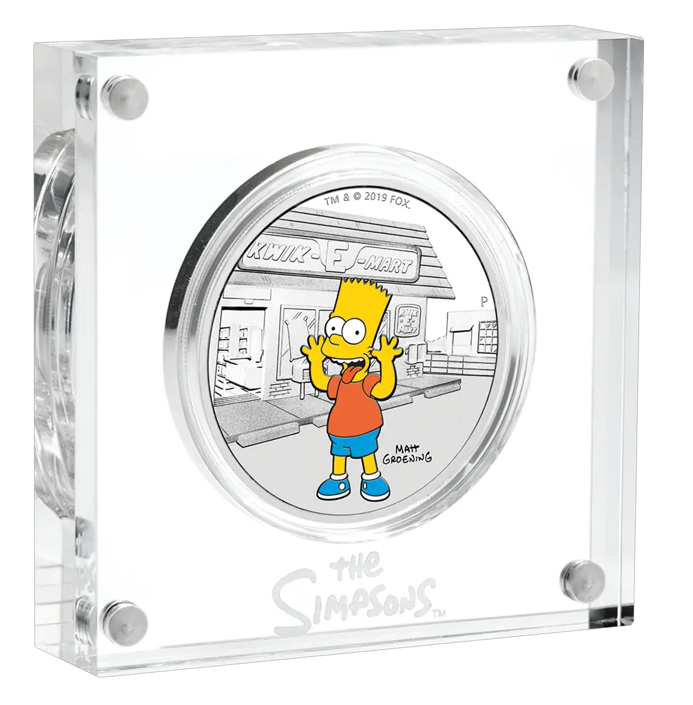 Bart Bart Simpson Silver Coin Png Bart Simpson Png