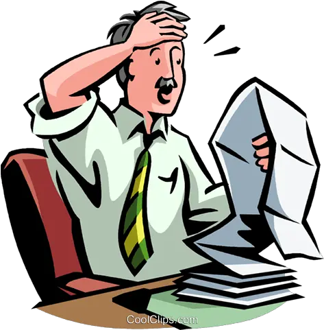 Stressed Office People Clipart 89270 Man Surprised Png Clipart People Clipart Png