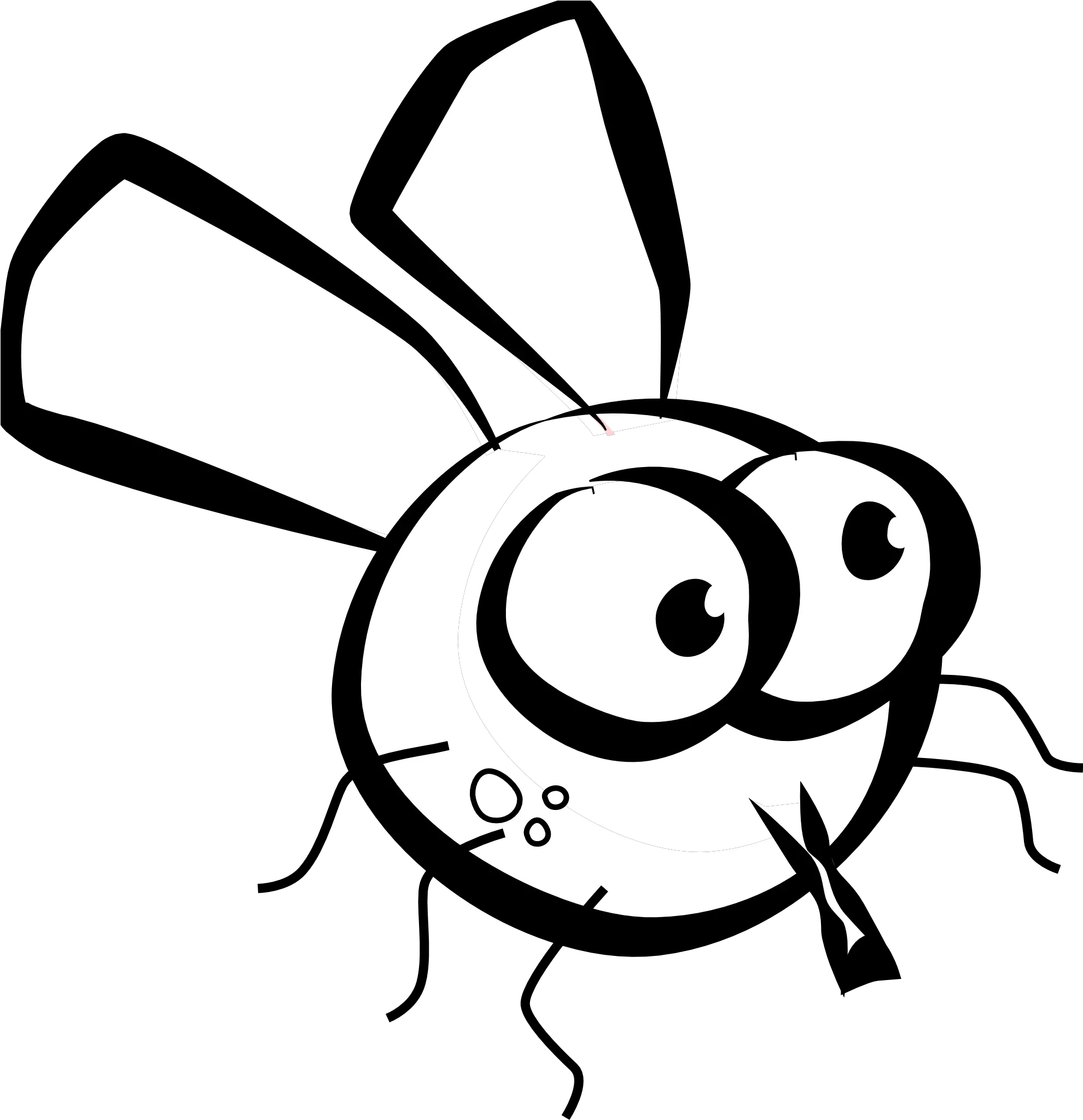 Draw Clipart Coloring Book Transparent Black And White Flies Clipart Png Coloring Book Png