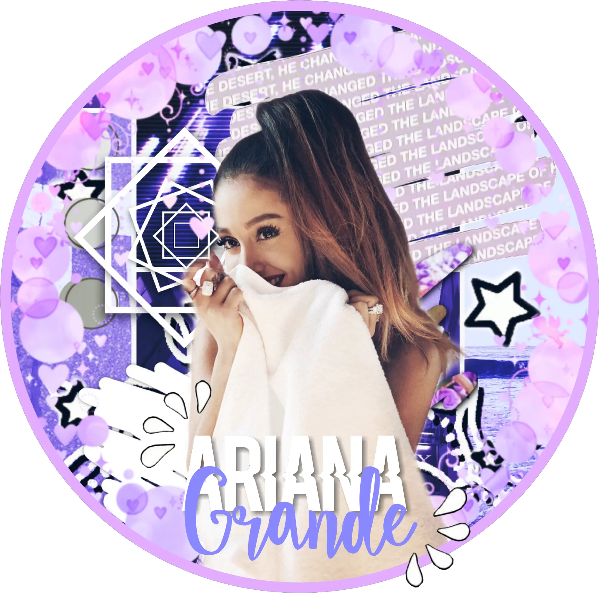 Icon Circle Purple Arianagrande Image By Eleanor For Women Png Seeing Icon