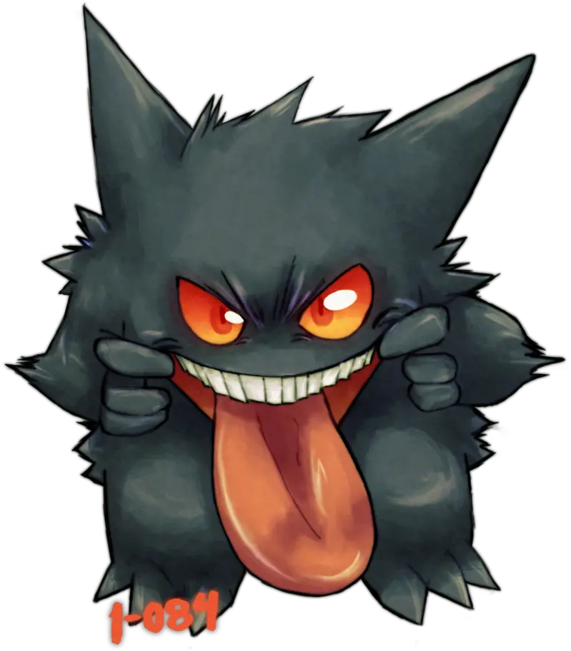 Download Hd View 094 Gengar By 1 084 D6k4mtn Cartoon Cartoon Png Gengar Png