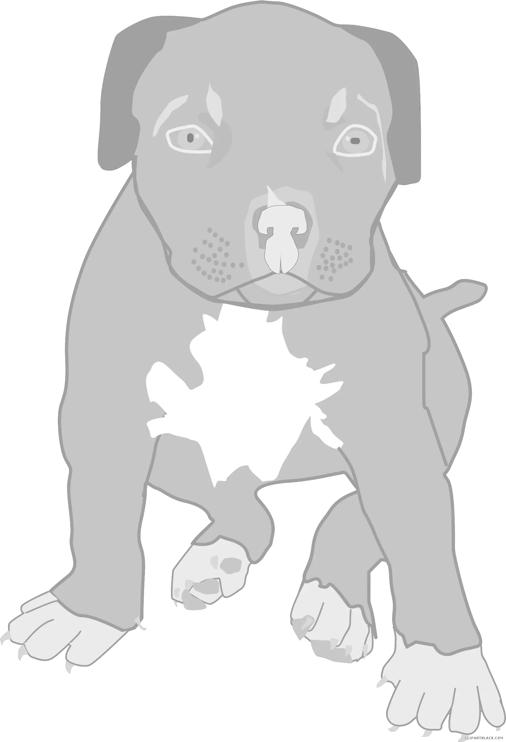 Pit Bull Clipart Kawaii Cartoon Grey Pitbull Dog Png Pit Bull Png