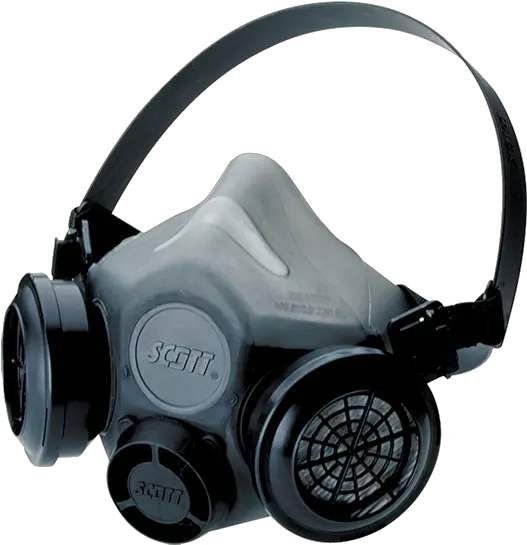 Scott Xcel Half Mask Respirator Clipart Scott Xcel Half Mask Png Gas Mask Transparent Background
