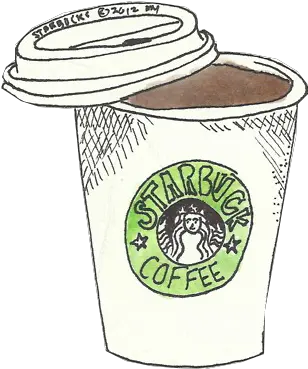 Starbucks Tumblr Drawing Starbucks Coffee Cartoon Transparent Png Starbucks Coffee Transparent