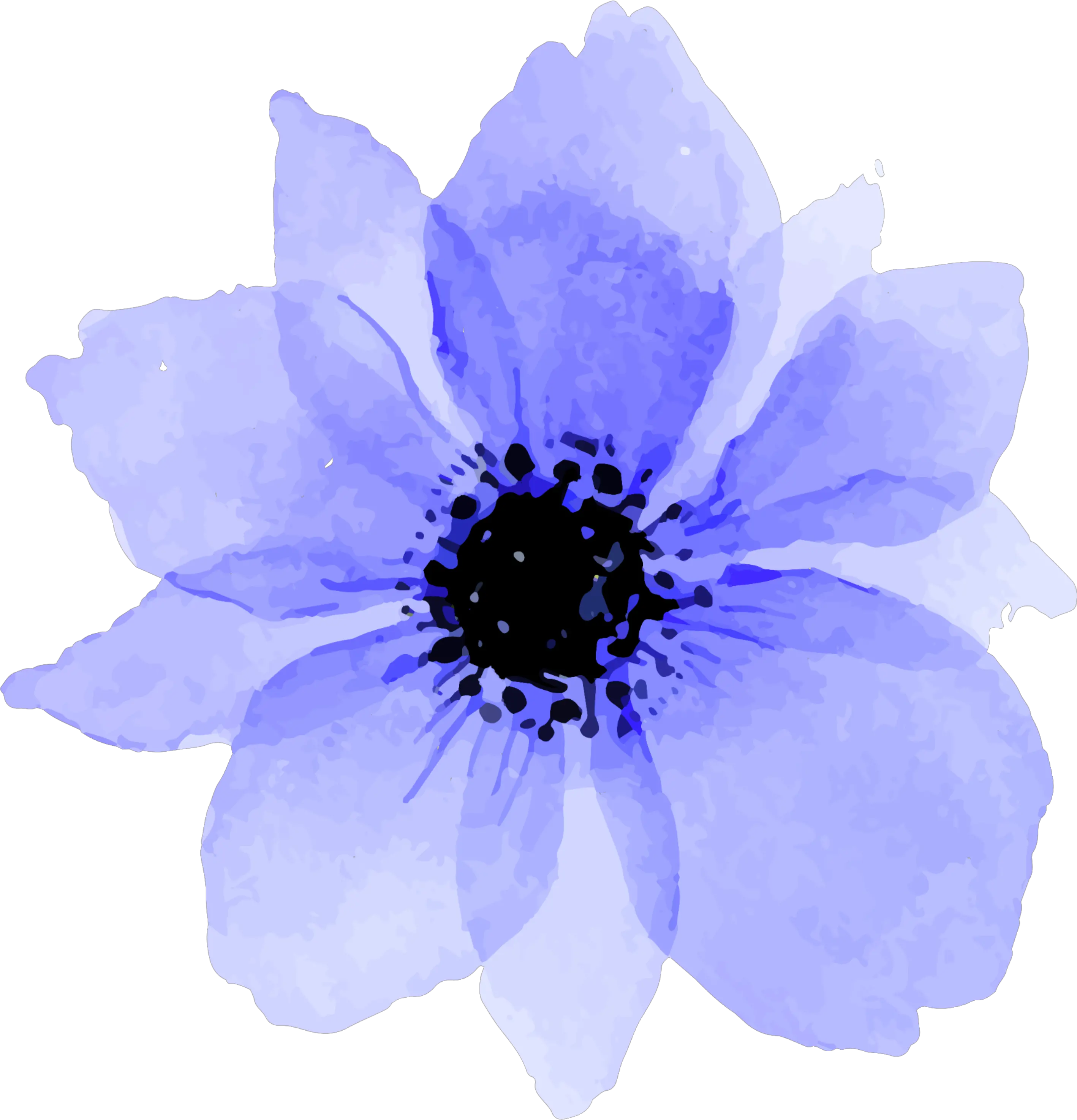 Download Blue Purple Flowers Flower Watercolor Flower Png Flowers Transparent Tumblr png