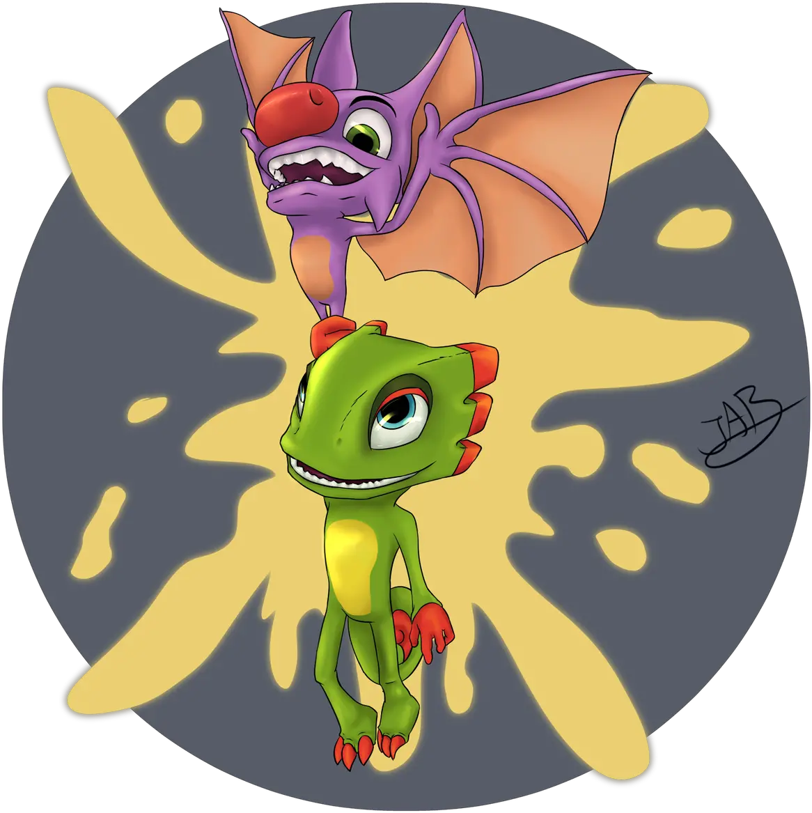 Download Hd Play Yooka Cartoon Png Yooka Laylee Logo