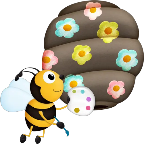 Bee Painting Hive Bees Png Image 11 Pngmix Bee Bees Png