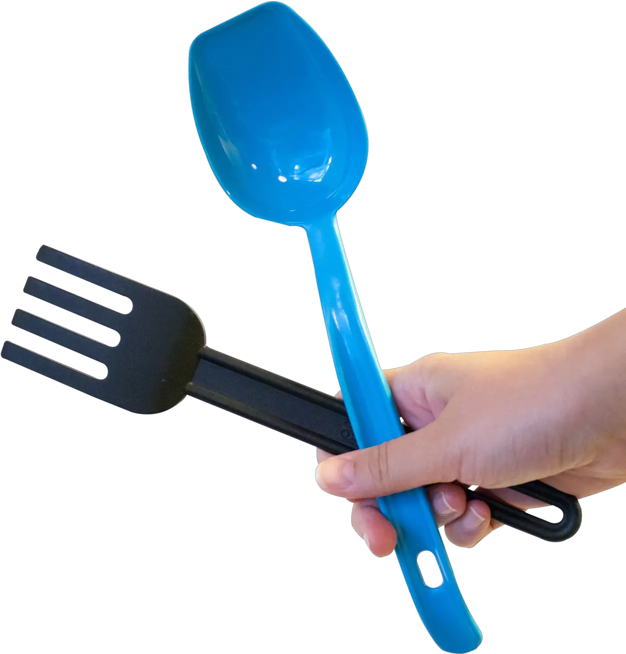 Hand Holding Fork And Spoon Png Image Pngpix Hand Holding Plastic Png Spoon Png