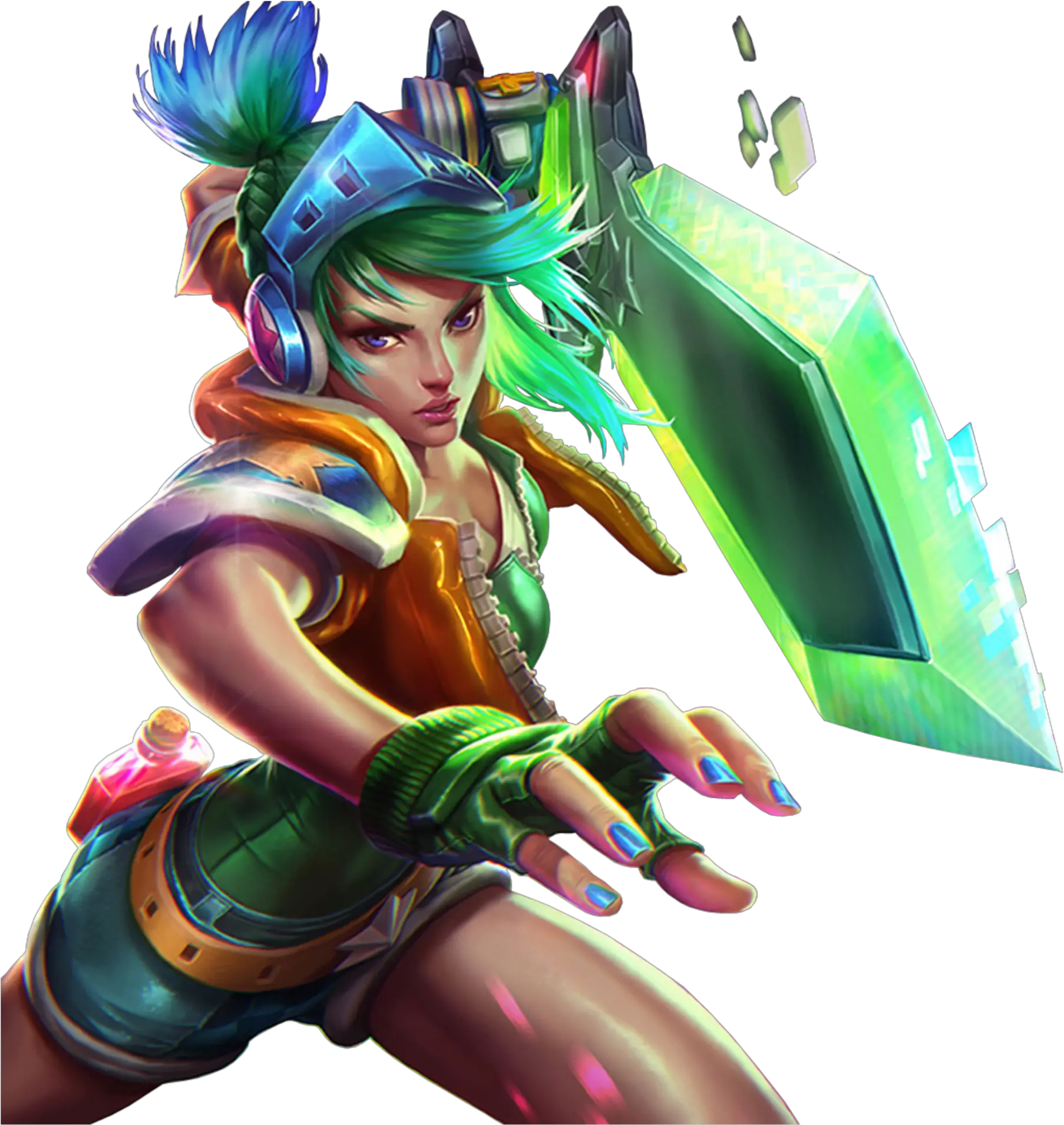 Riven Raven Leagueoflegends Lol Arcaderiven Arcade Brok Battle Boss Blitzcrank Splash Art Png Riven Png
