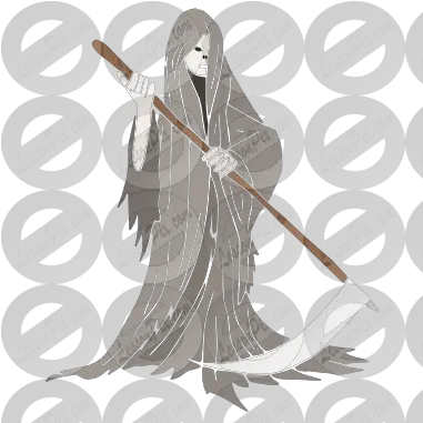 Grim Reaper Stencil For Classroom Therapy Use Great Grim Illustration Png Grim Reaper Png