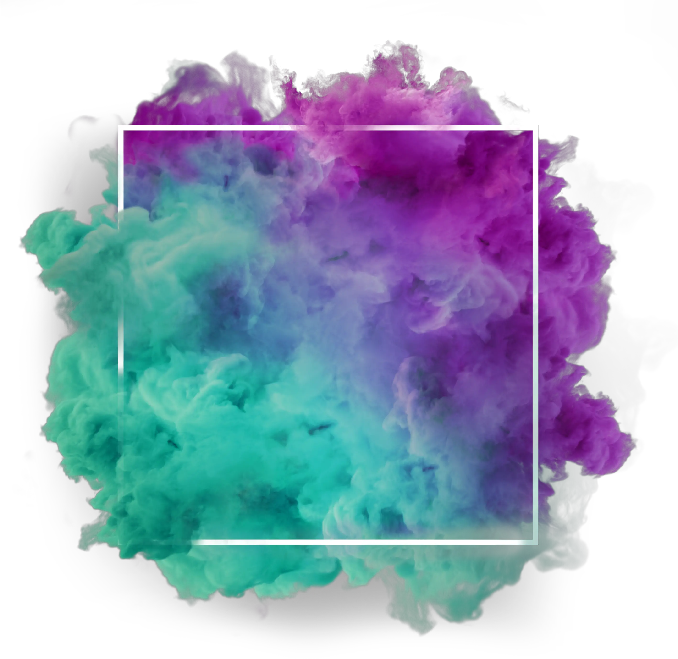 Ftestickers Background Frame Sticker By Pennyann Green And Purple Smoke Png Colorful Smoke Png