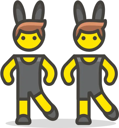 Men With Bunny Ears Free Icon Of 780 Vector Emoji Png Transparent