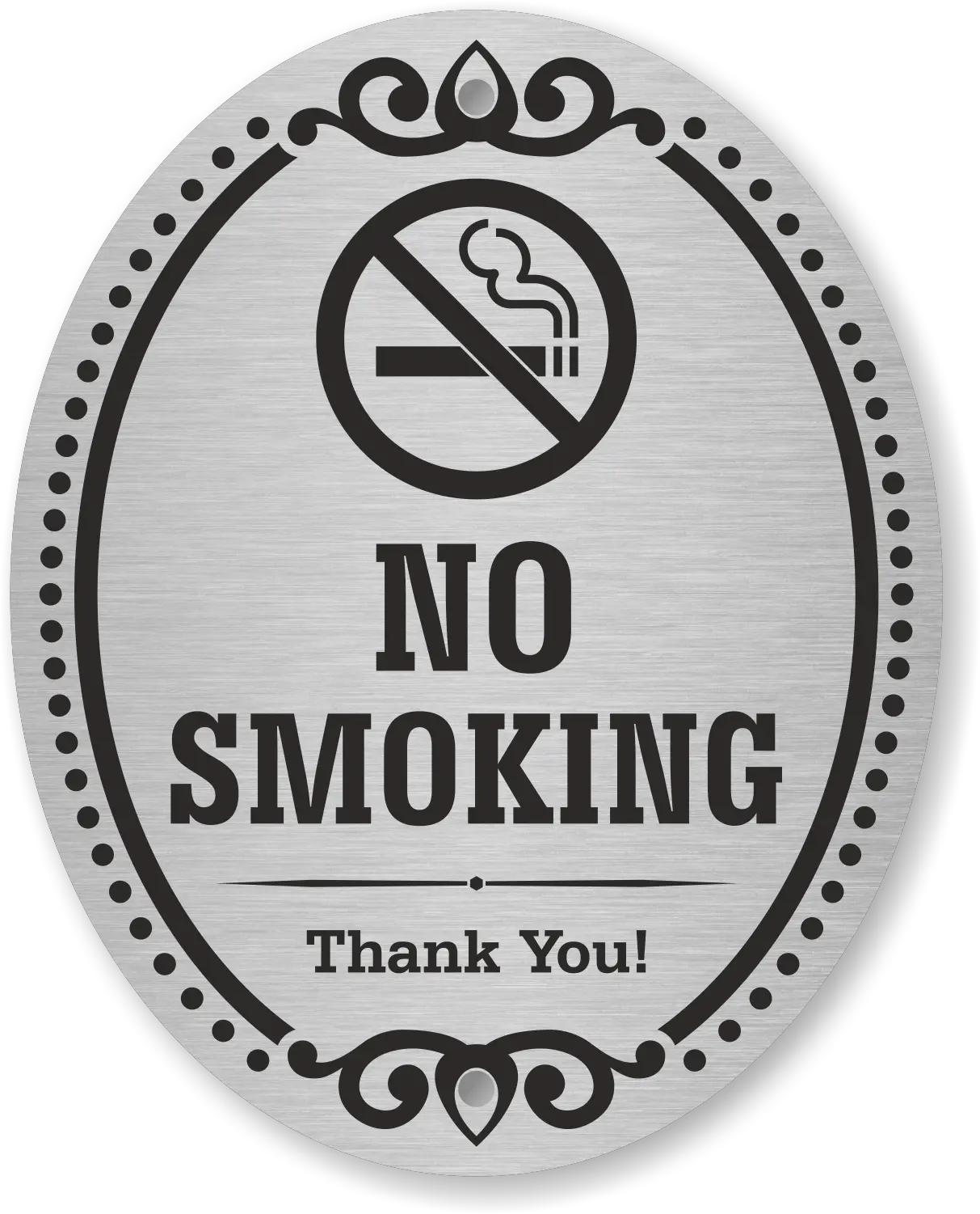 No Smoking Thank You Diamondplate Door Sign Sku Dp 0133 No Soliciting Png Smoking Icon