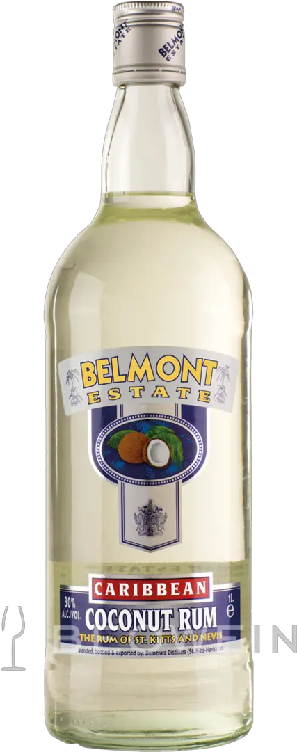 Belmont Estate White Coconut Rum 1 0 L Solution Png Malibu Rum Logo