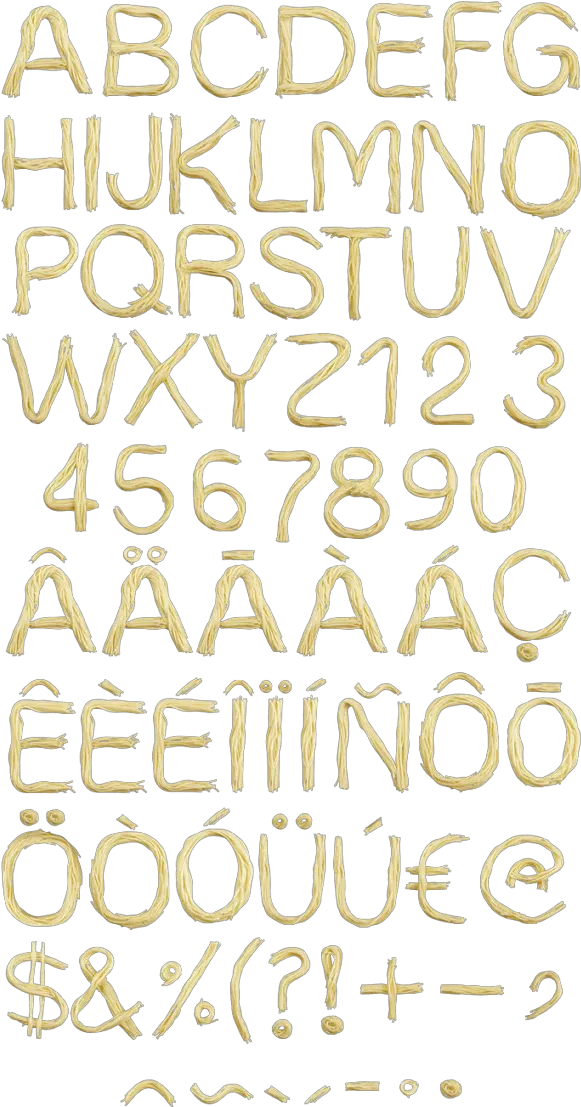 Buy Spaghetti Font Tasty Typeface Made Dot Png Spaghetti Transparent Background