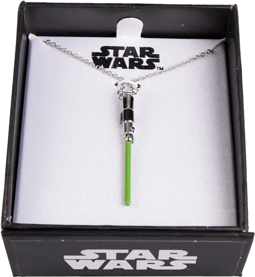 Star Wars Green Lightsaber Necklace Star Wars Png Lightsaber Png