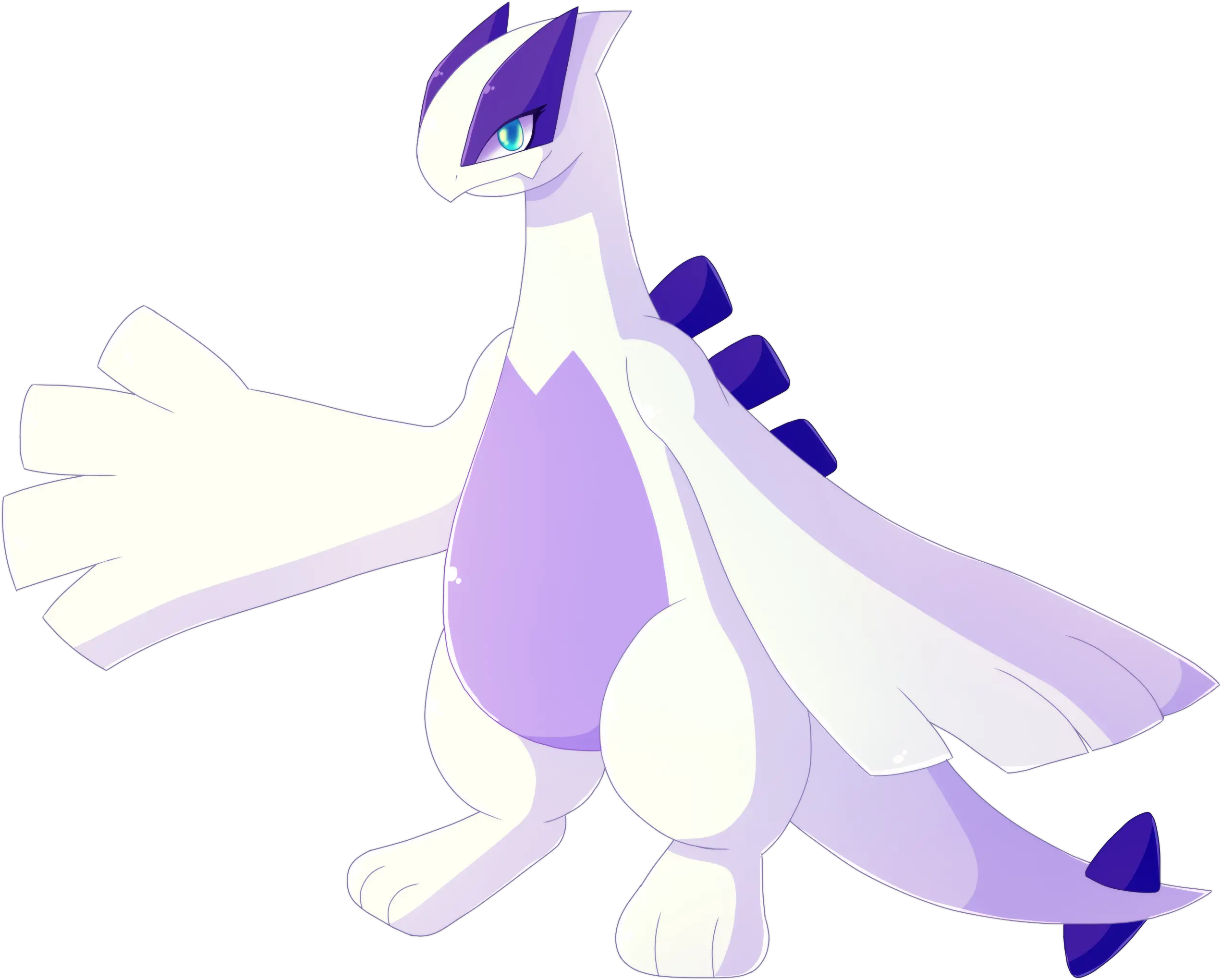 Download Mura The Lugia Illustration Full Size Png Image Illustration Lugia Png