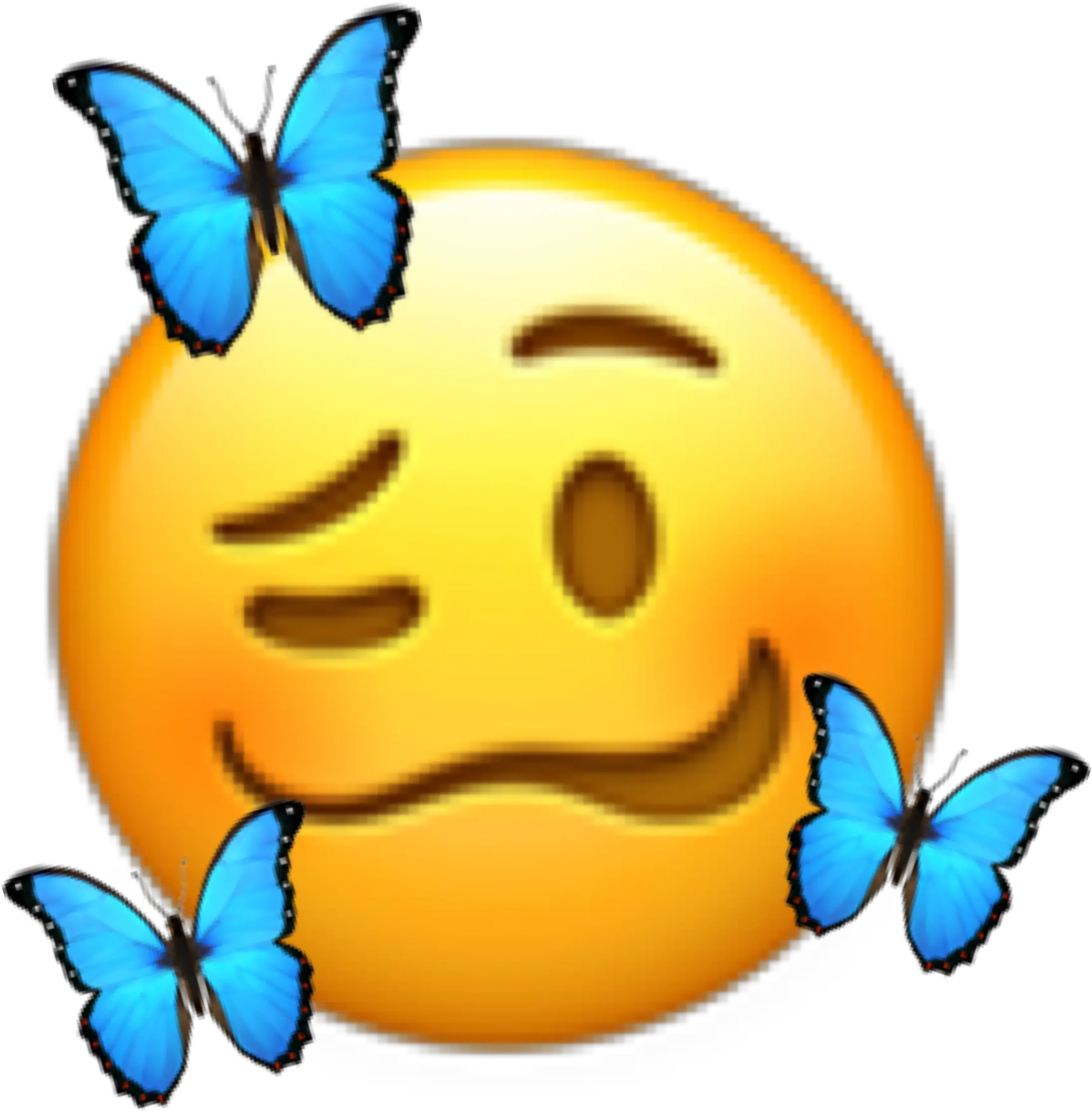 Emoji Butterfly Emojiface Butterflys Sticker By Happy Png Cool Tik Tok Icon