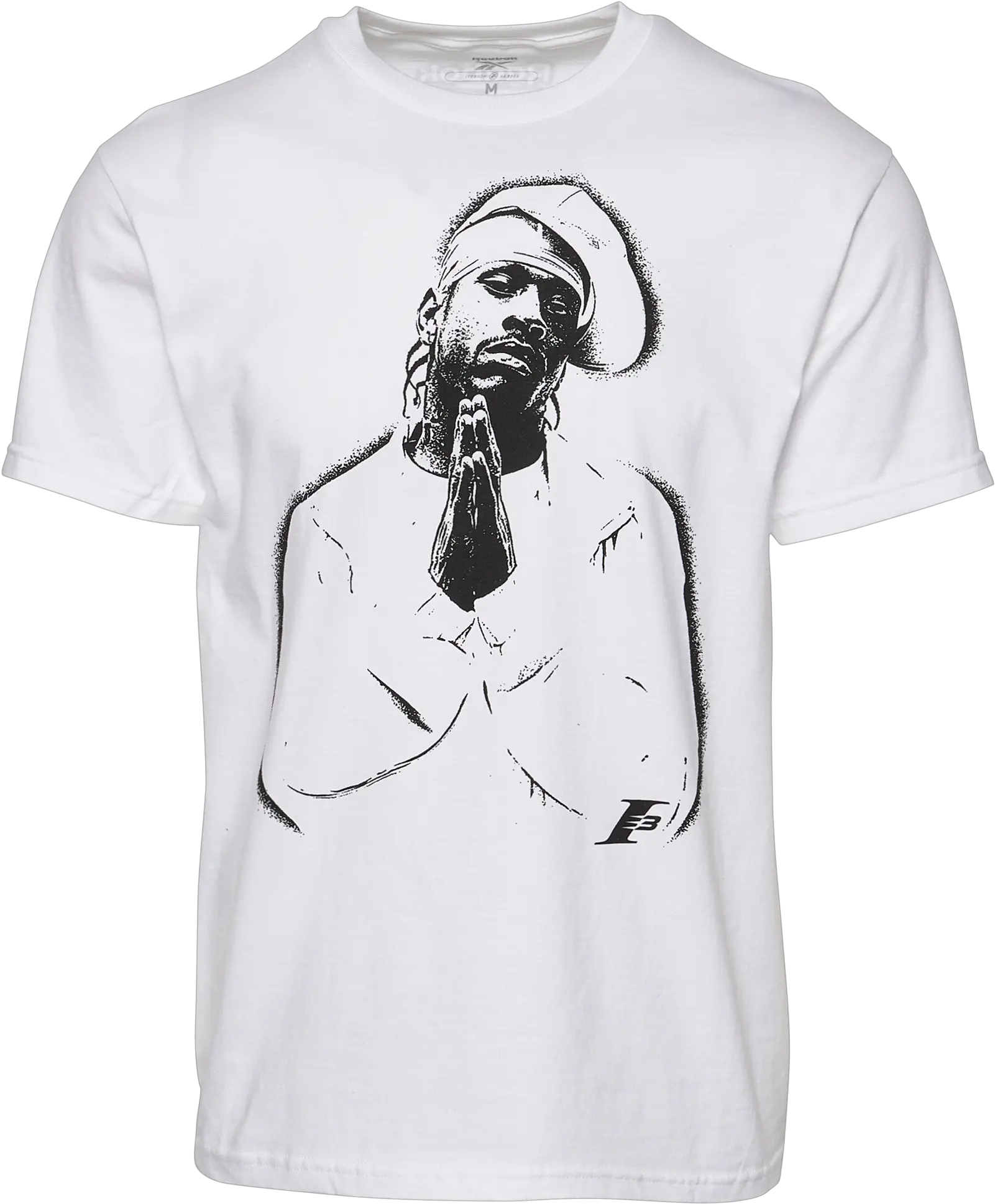 Reebok Allen Iverson Icon Praying Hands T Shirt In White Short Sleeve Png Icon Tshirts