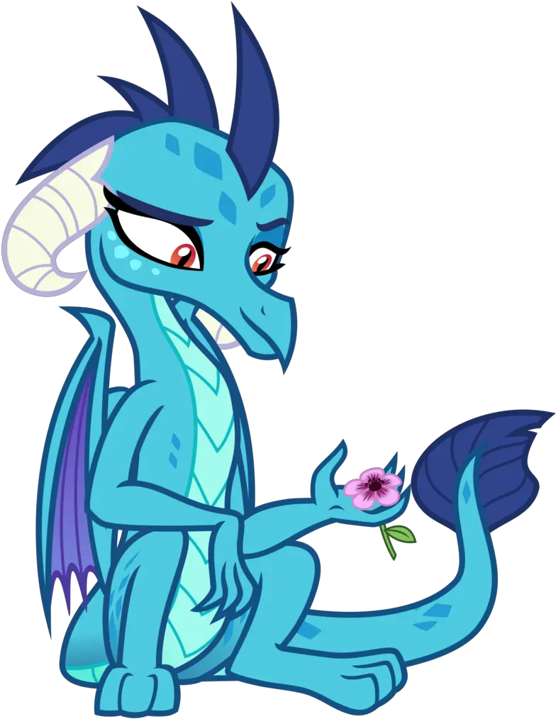 Download Cheezedoodle96 Dragon Female Flower Princess Ember Mlp Png Ember Png