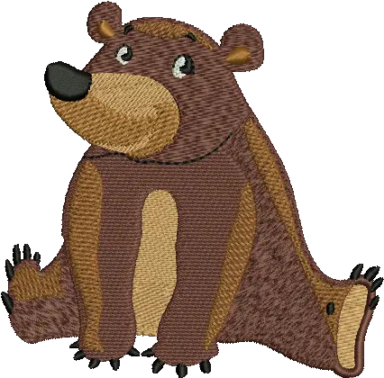 Bear Embroidery Design Free Falcon Png Grizzly