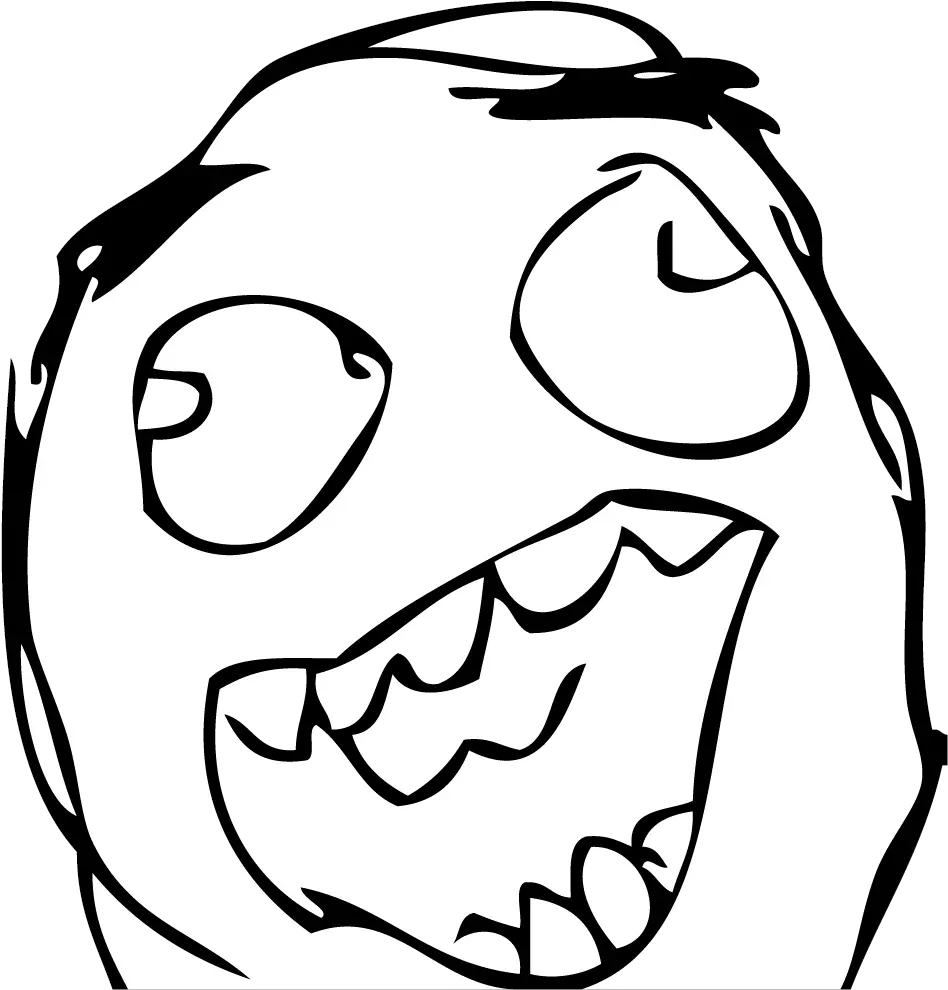 Rage Guy Png Svg Black And White Stock Happy Troll Face Happy Troll Face Png Rage Face Png