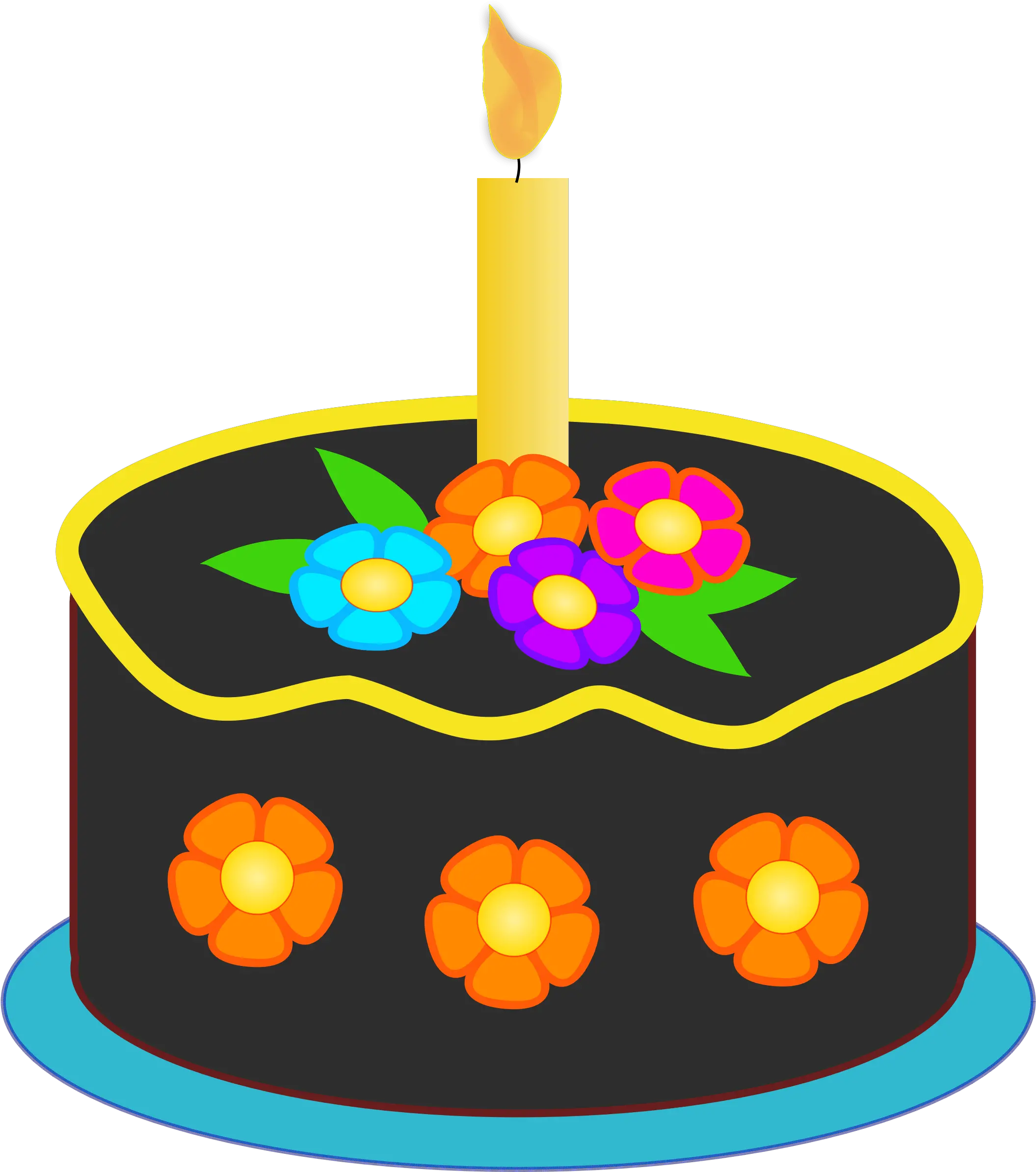 Happy Birthday Cake Clip Art Happy Birthday Candle Clip Birthday Cake Images Public Domain Png Birthday Candle Png png