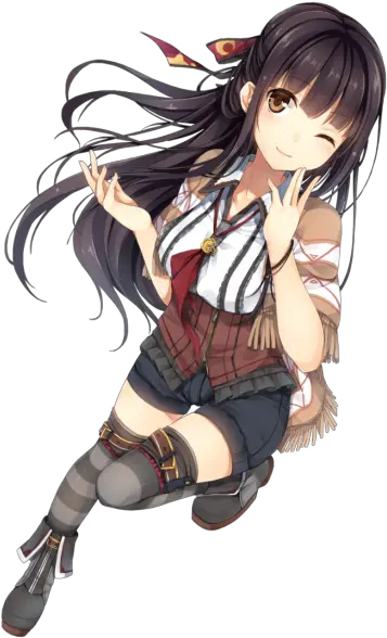 Anime Girl Png 19 Anime Girl Black Hair Render Anime Hair Transparent