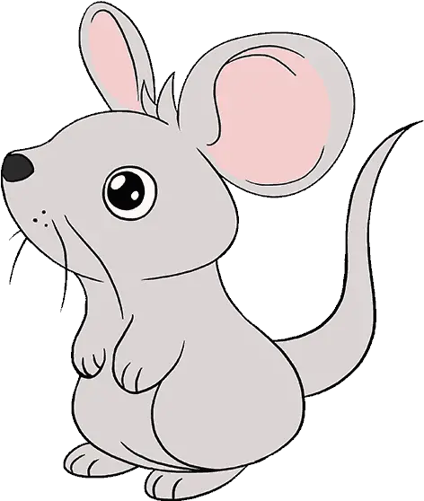 Mouse Png Cursor Computer Clipart Download Draw A Cartoon Mouse Rat Transparent