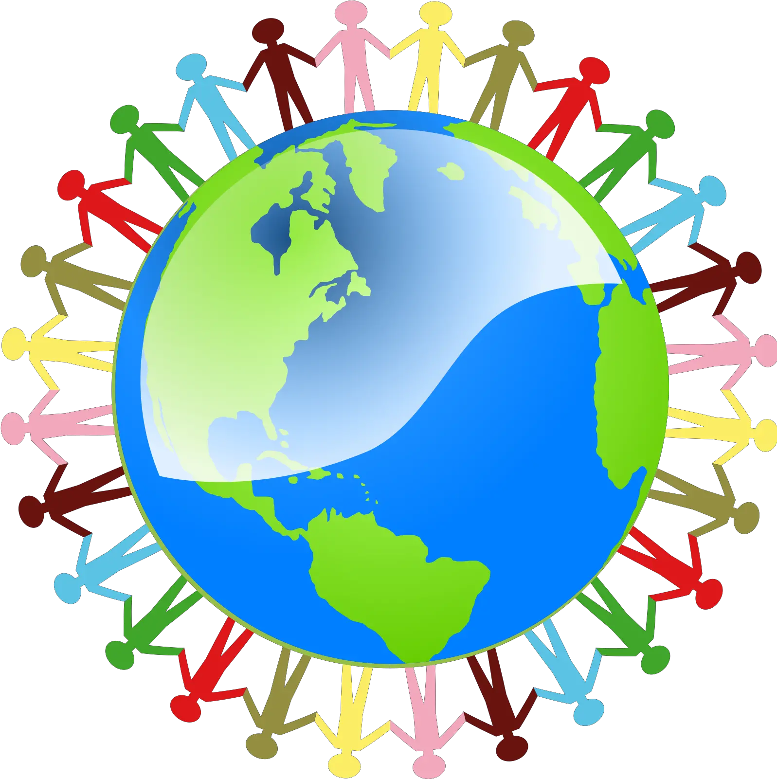 People Holding Hands Around The World People Holding Hands Around The World Png People Clipart Transparent png