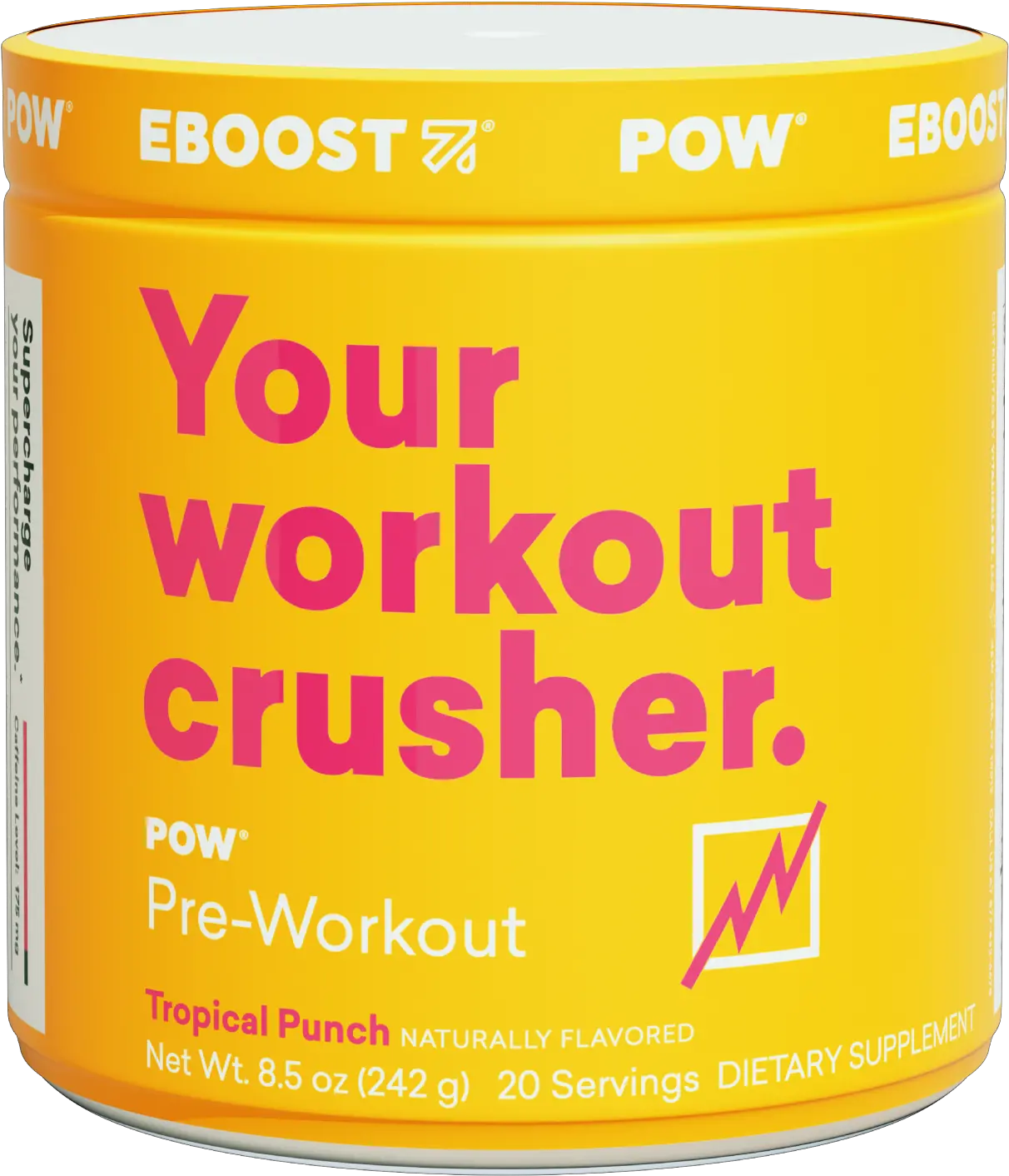 Pow Natural Pre Workout Eboost Png Pow Transparent