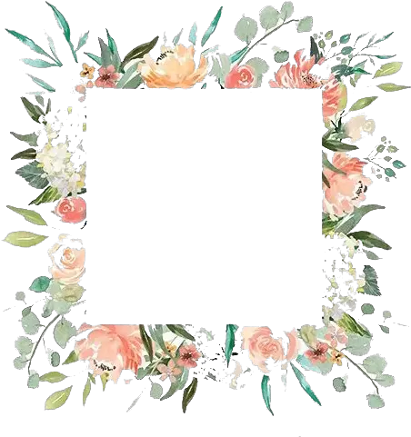 Watercolor Floral Flower Frame Png File Floral Frame Transparent Background Flower Frame Png