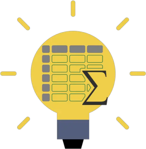 Cropped Excel Logo Bulb Png Lightbulb Icon Png