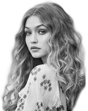 Gigihadid Hadid Model Png Tumblr Sticker By Gigi Hadid Curly Hair Fashion Model Png