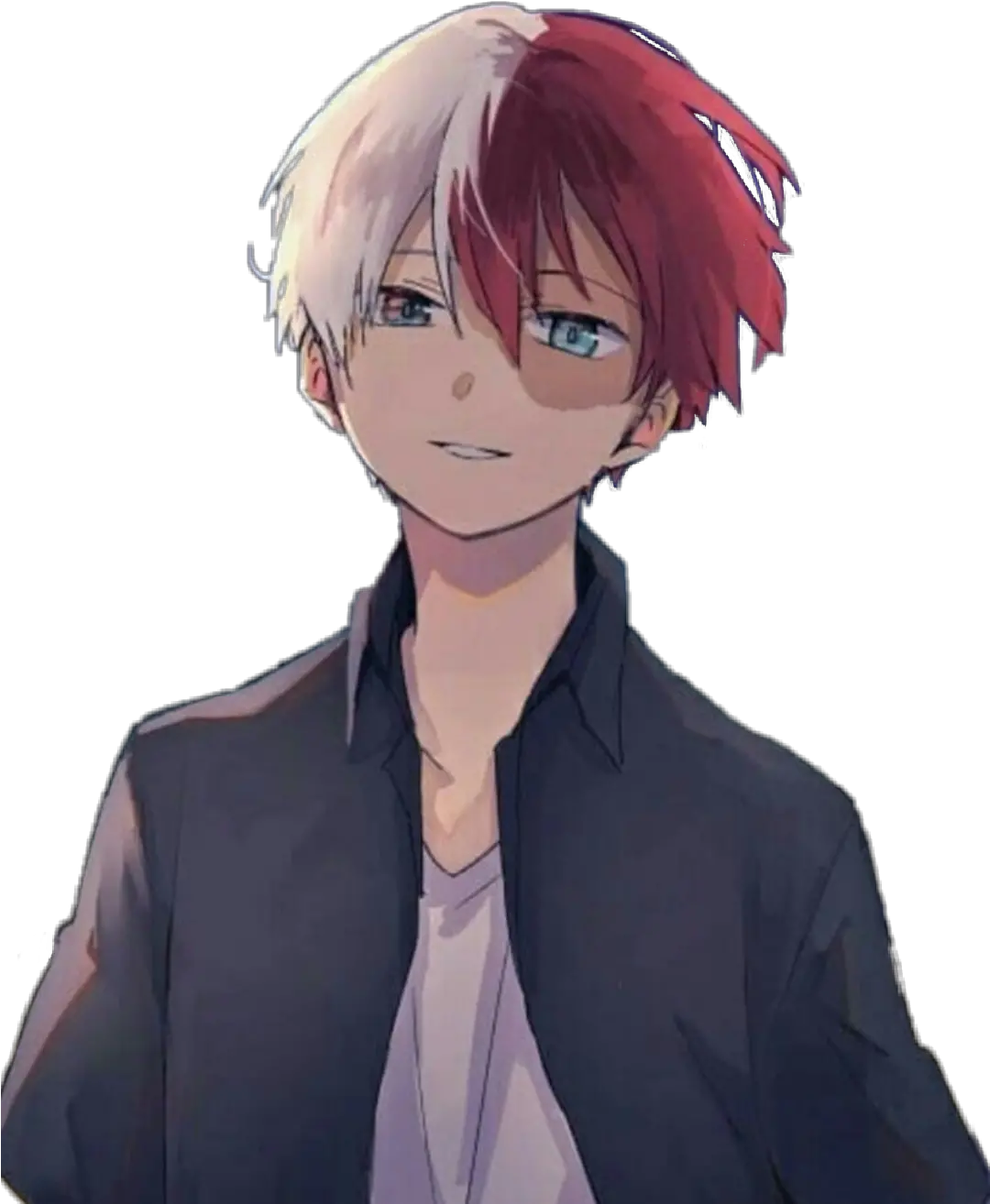Shoto Todoroki Mha Myheroacademia Hero Academia Todoroki Smiling Png Todoroki Png